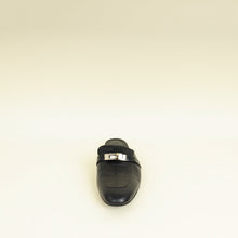 Hermes Noir Oz Mules 36