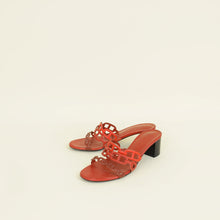 Hermes Terracota Red Tandem Sandals 36