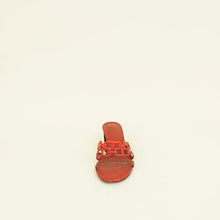 Hermes Terracota Red Tandem Sandals 36