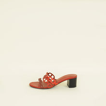Hermes Terracota Red Tandem Sandals 36