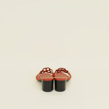 Hermes Terracota Red Tandem Sandals 36