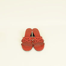 Hermes Terracota Red Tandem Sandals 36