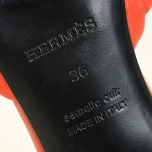 Hermes Terracota Red Tandem Sandals 36