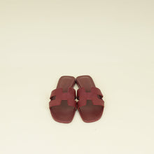 Hermes Rouge H Oran Sandal 36