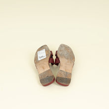 Hermes Rouge H Oran Sandal 36