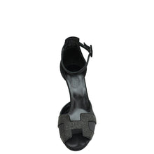 Hermes Noir Initiale Ankle Strap Heels 37.5