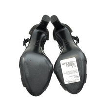 Hermes Noir Initiale Ankle Strap Heels 37.5