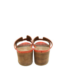 Hermes Orange Corail Matte Alligator Oasis Sandal 37.5