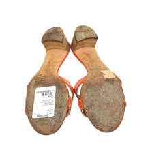Hermes Orange Corail Matte Alligator Oasis Sandal 37.5