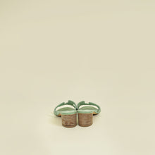 Hermes Vert Jade Lizard Oasis Sandals 37.5
