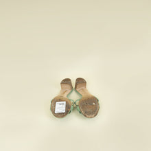 Hermes Vert Jade Lizard Oasis Sandals 37.5