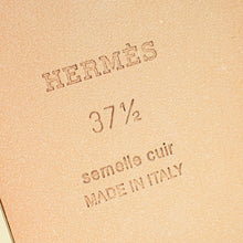 Hermes Cuir Jaune Oran Sandal 37.5