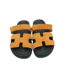 Hermes Natural Velours Chypre Suede Goatskin Sandal 37