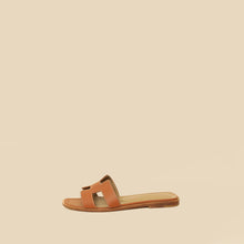 Hermes Gold Oran Sandals 37