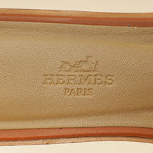 Hermes Gold Oran Sandals 37