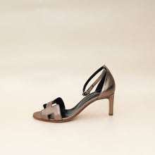 Hermes Bronze Premiere 70 Metallic Nappa Sandal 37