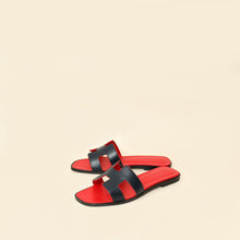 Hermes Bicolor Oran Sandals 37