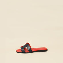 Hermes Bicolor Oran Sandals 37