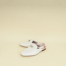 Hermes Blanc OZ Mules 37