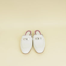 Hermes Blanc OZ Mules 37
