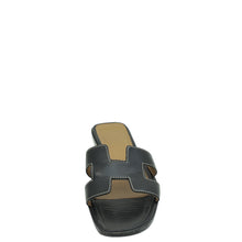 Hermes Noir Oran Sandal 37