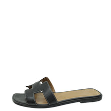 Hermes Noir Oran Sandal 37