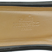 Hermes Noir Oran Sandal 37