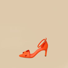 Hermes Orange Poppy Premiere 70 Sandal 37