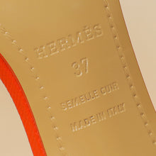 Hermes Orange Poppy Premiere 70 Sandal 37