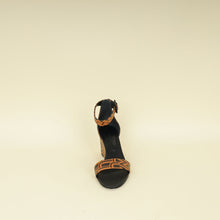 Hermes Bicolor Printed Acapulco Wedge Sandals 37