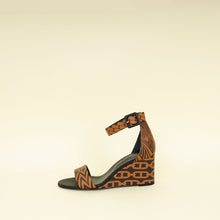 Hermes Bicolor Printed Acapulco Wedge Sandals 37
