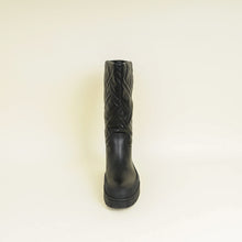 Hermes Noir Fuji Quilted Boot 37