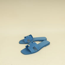 Hermes Bleu Bleuet Oran Sandal 37