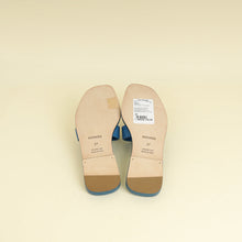 Hermes Bleu Bleuet Oran Sandal 37