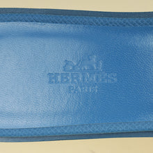 Hermes Bleu Bleuet Oran Sandal 37