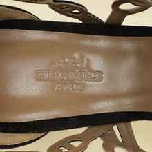 Hermes Bicolor Chaine D'ancre Romy Sandals 37