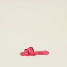 Hermes Rose Extreme Oran Sandals 37