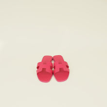 Hermes Rose Extreme Oran Sandals 37