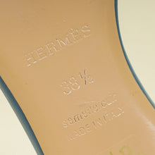 Hermes Gris Antarctique Oasis Sandal 38.5