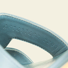 Hermes Gris Antarctique Oasis Sandal 38.5