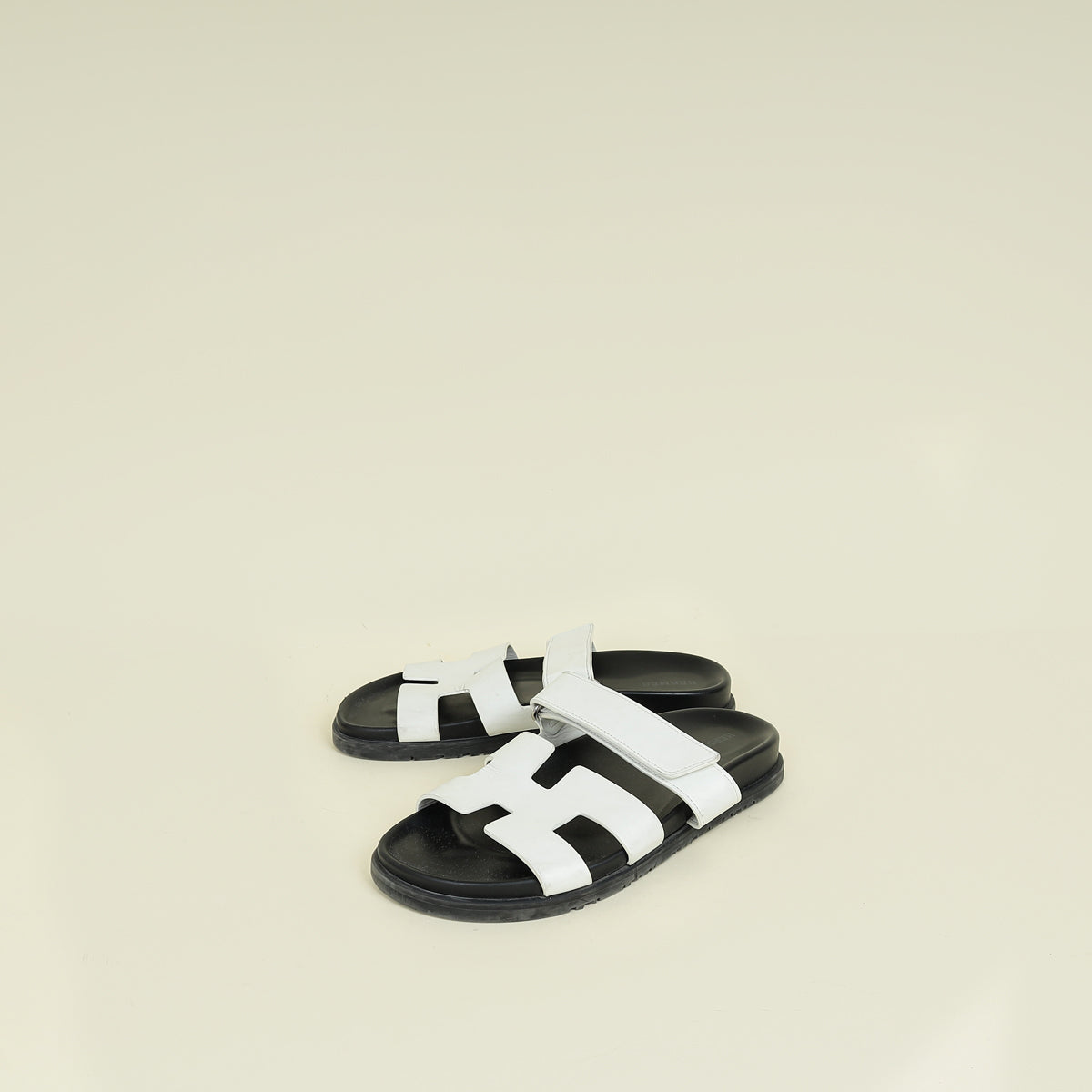 Hermes Blanc Chypre Sandal 38.5