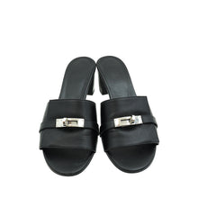 Hermes Noir Gigi 50 Sandals 38.5