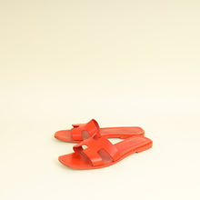Hermes Coquelicot Oran Sandal 38.5