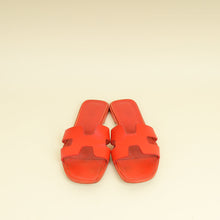 Hermes Coquelicot Oran Sandal 38.5
