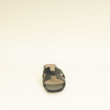 Hermes Noir Oran Sandal 38.5