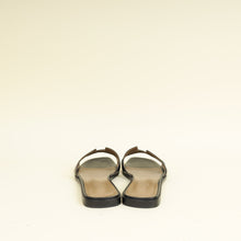 Hermes Noir Oran Sandal 38.5
