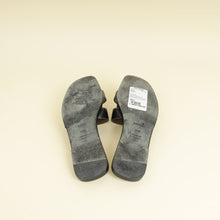 Hermes Noir Oran Sandal 38.5