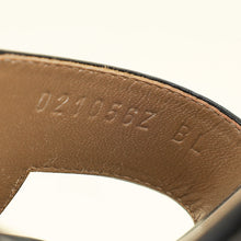 Hermes Noir Oran Sandal 38.5
