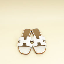 Hermes Blanc Oran Sandal 38.5