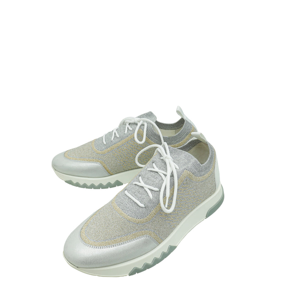 Hermes Bicolor Addict Sneakers 38.5